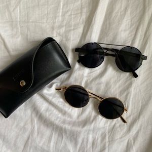🕶 2 cute sunglasses and 1 sunglass case! ✨🖤